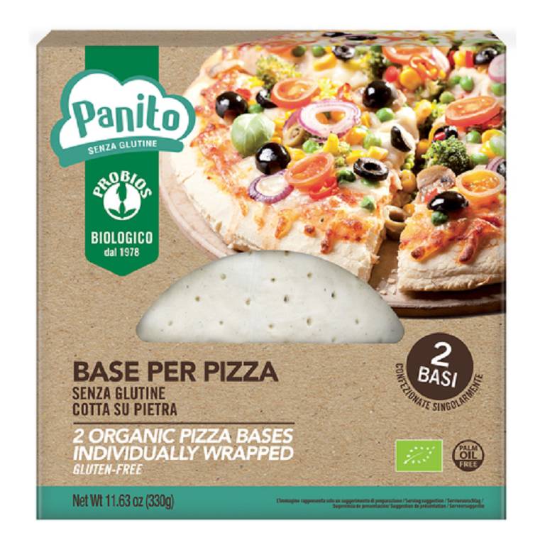 PANITO BASE PIZZA S/GLUT 330G