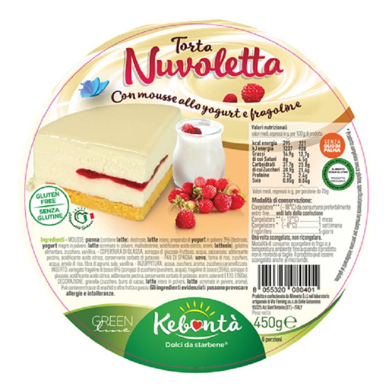 KEBONTA' TORTA NUVOLETTA 450G