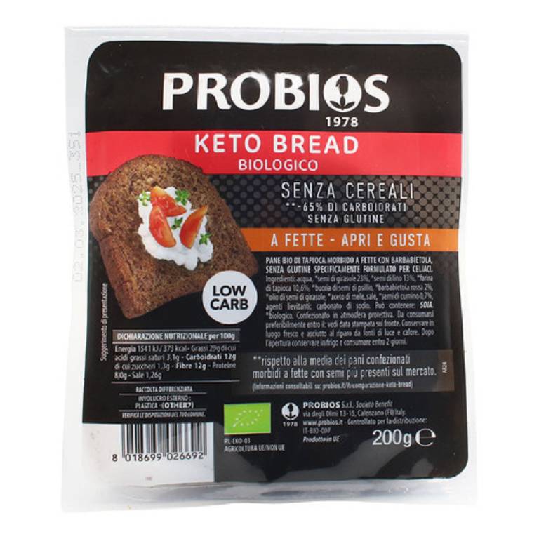 PROBIOS KETO BREAD S/GLUT 200G