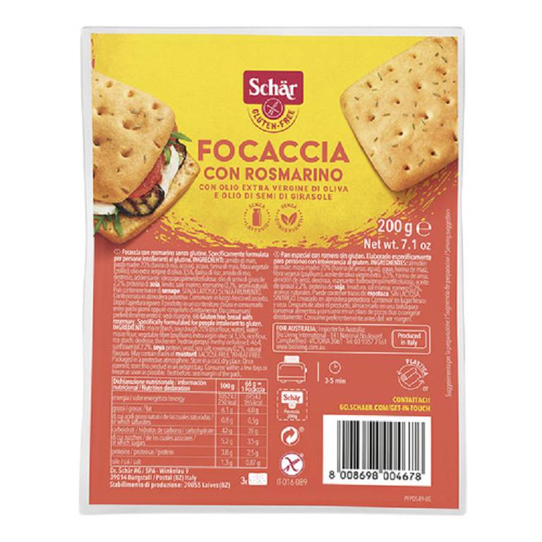 SCHAR FOCACCIA C/ROSMARINO200G