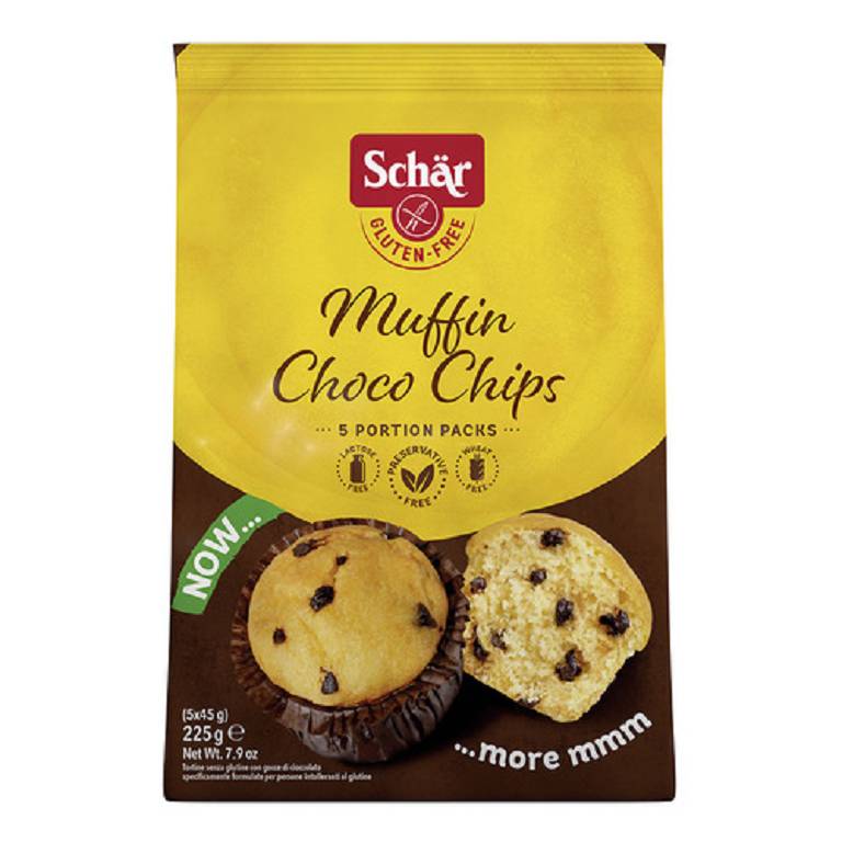 SCHAR MUFFIN CHOCO CHIP 225G