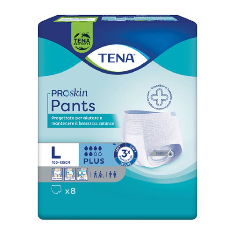 TENA PANTS PLUS L 8PZ